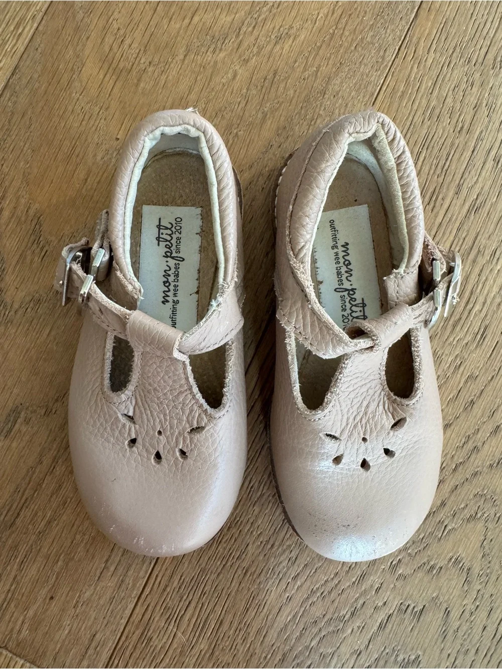 Mon Petit Mary Jane Nude Pink Kids Dress Shoes Size Toddler 7
